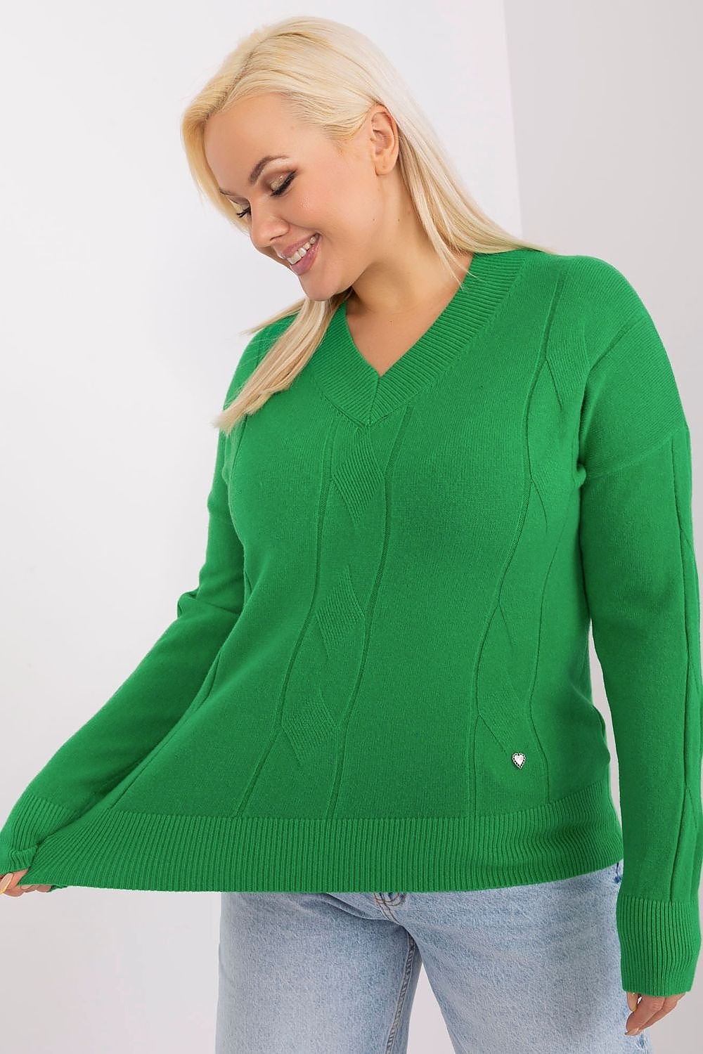 Maglione plus size model 190061 Factory Price