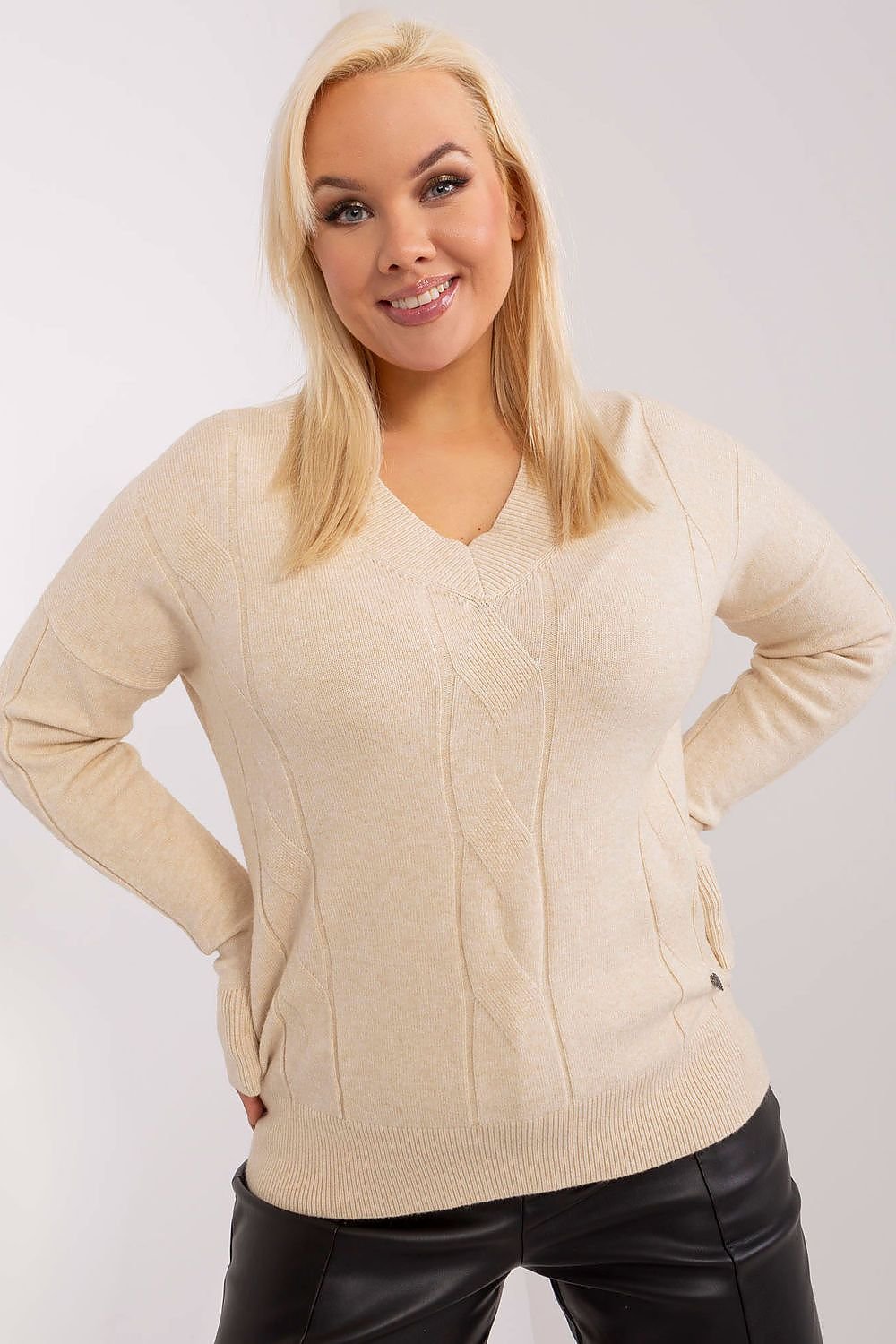 Maglione plus size model 190061 Factory Price