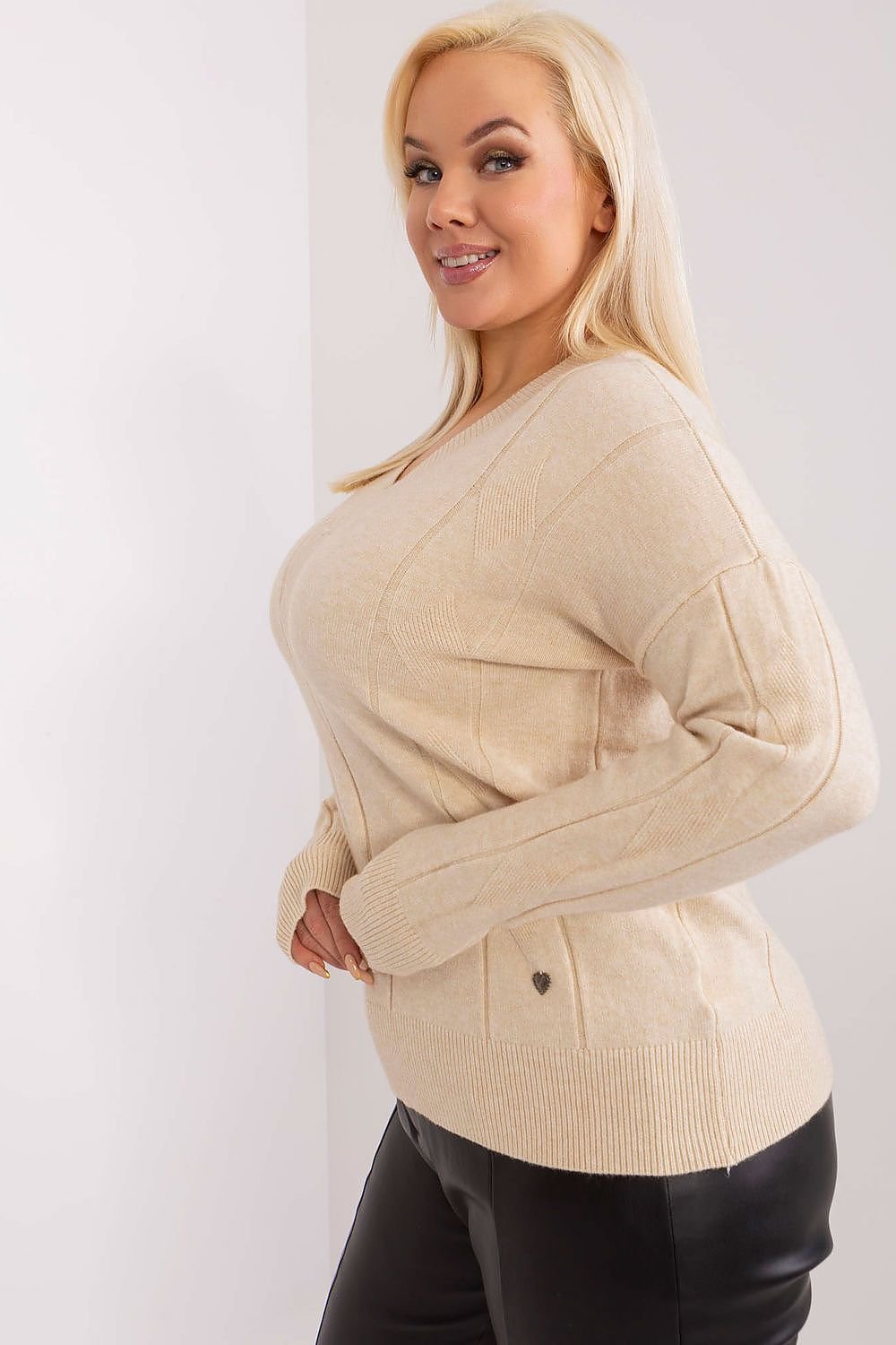 Maglione plus size model 190061 Factory Price