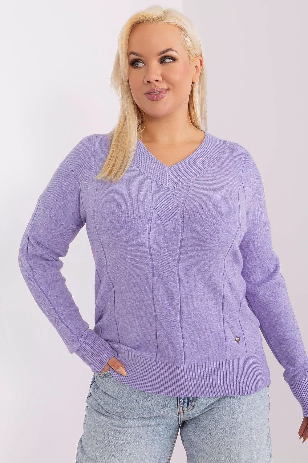 Maglione plus size model 190061 Factory Price