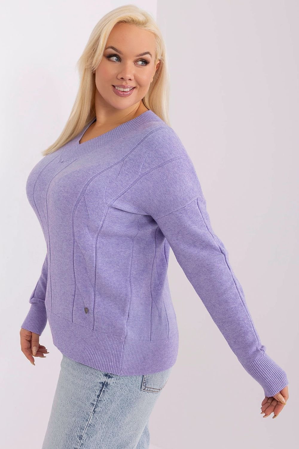 Maglione plus size model 190061 Factory Price