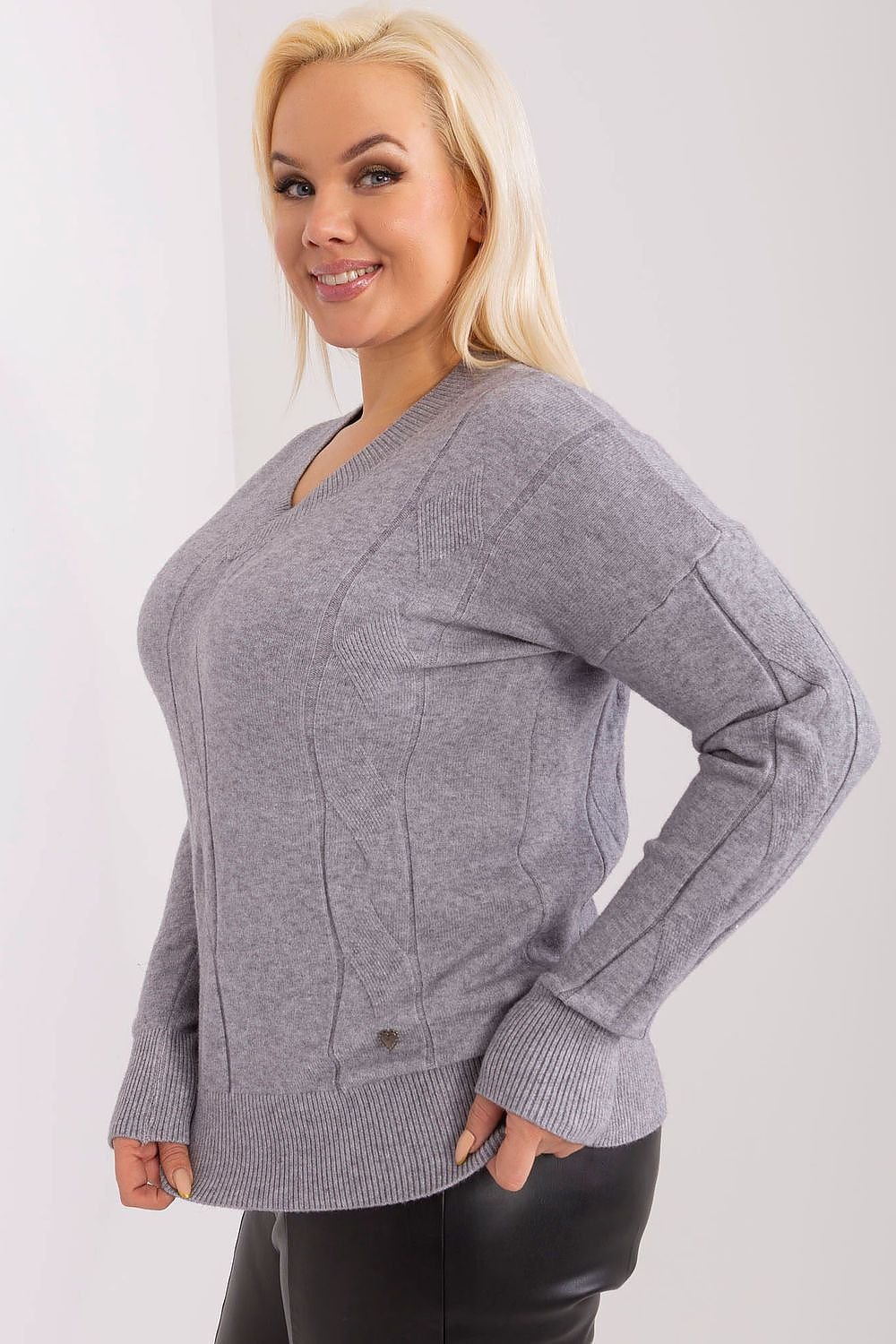 Maglione plus size model 190061 Factory Price