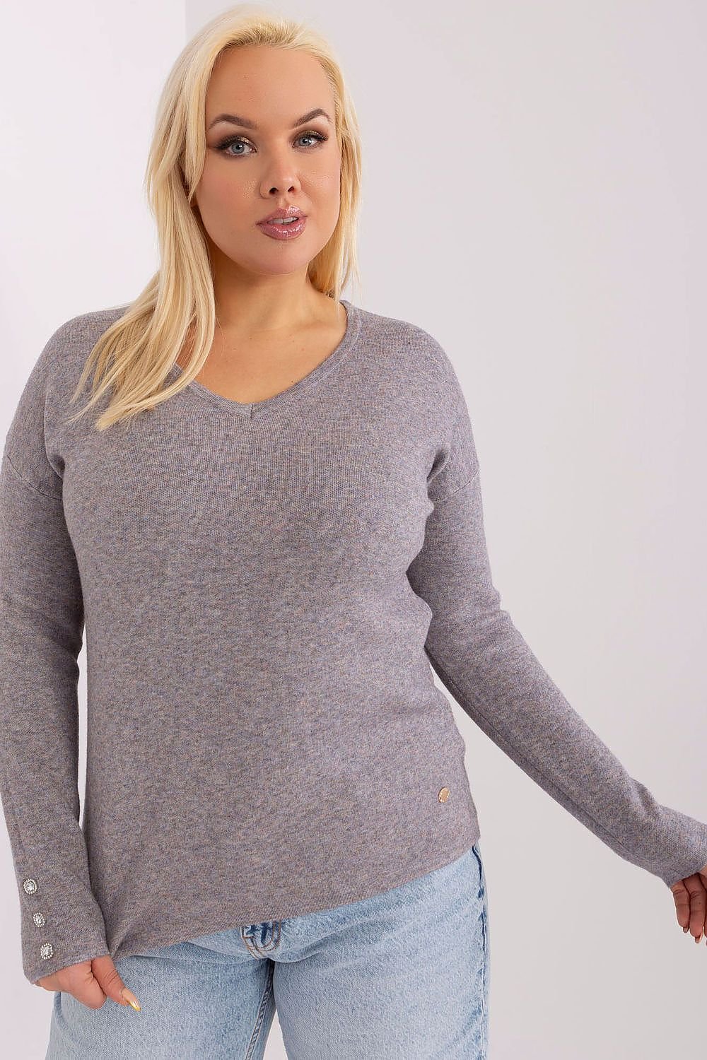 Maglione plus size model 190091 Factory Price