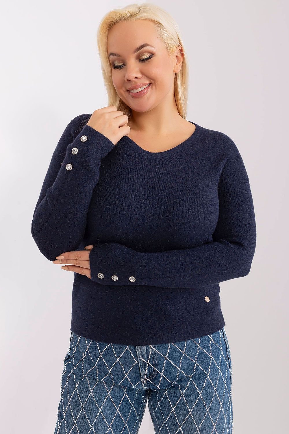 Maglione plus size model 190091 Factory Price