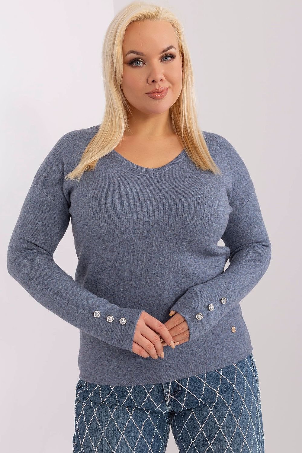 Maglione plus size model 190091 Factory Price