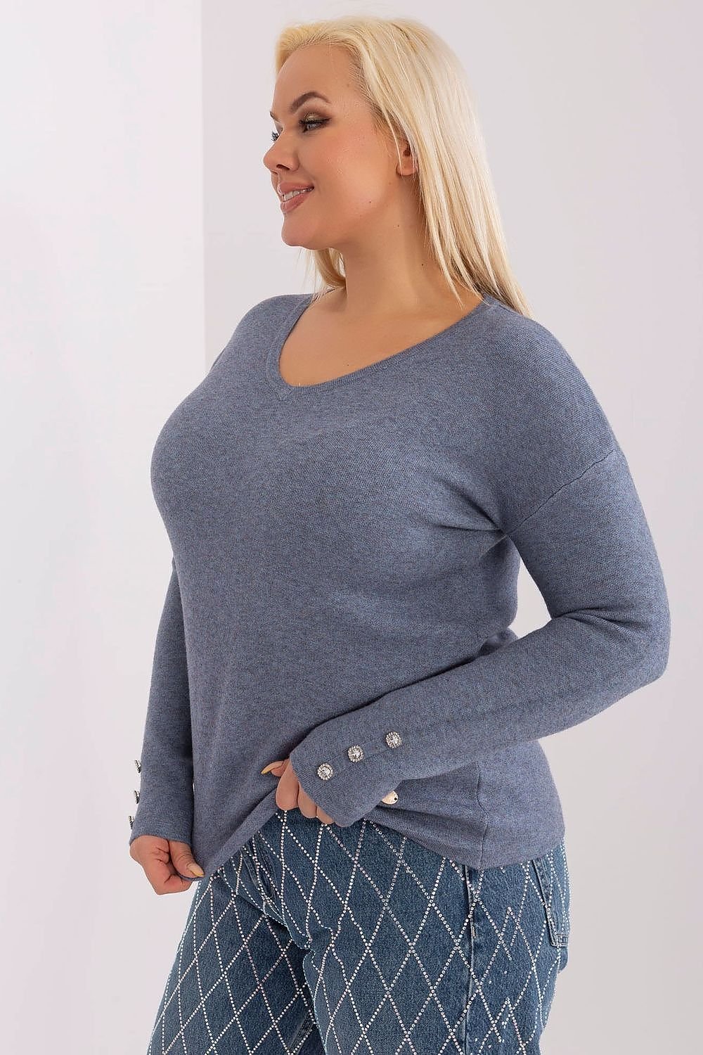 Maglione plus size model 190091 Factory Price